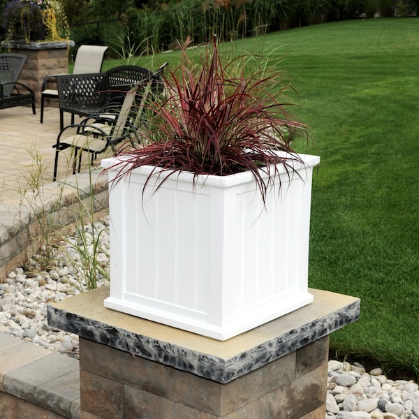 Cape Cod Patio Planter 20x20 - White